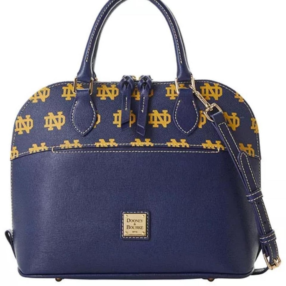 Dooney & Bourke Limited Addition Notre Dame Fight Irish Dome Satchel Crossbody - Picture 5 of 9